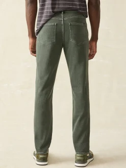 Pants^Faherty Brand Stretch Terry 5-Pocket Pant - Fall Olive