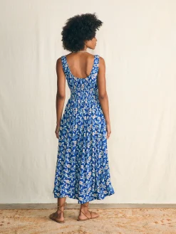 Dresses^Faherty Brand Sunseeker Midi Dress - Blue Ginger Floral
