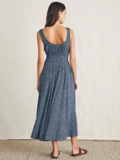 Dresses^Faherty Brand Sunseeker Midi Dress - Navy Riverton Ditsy