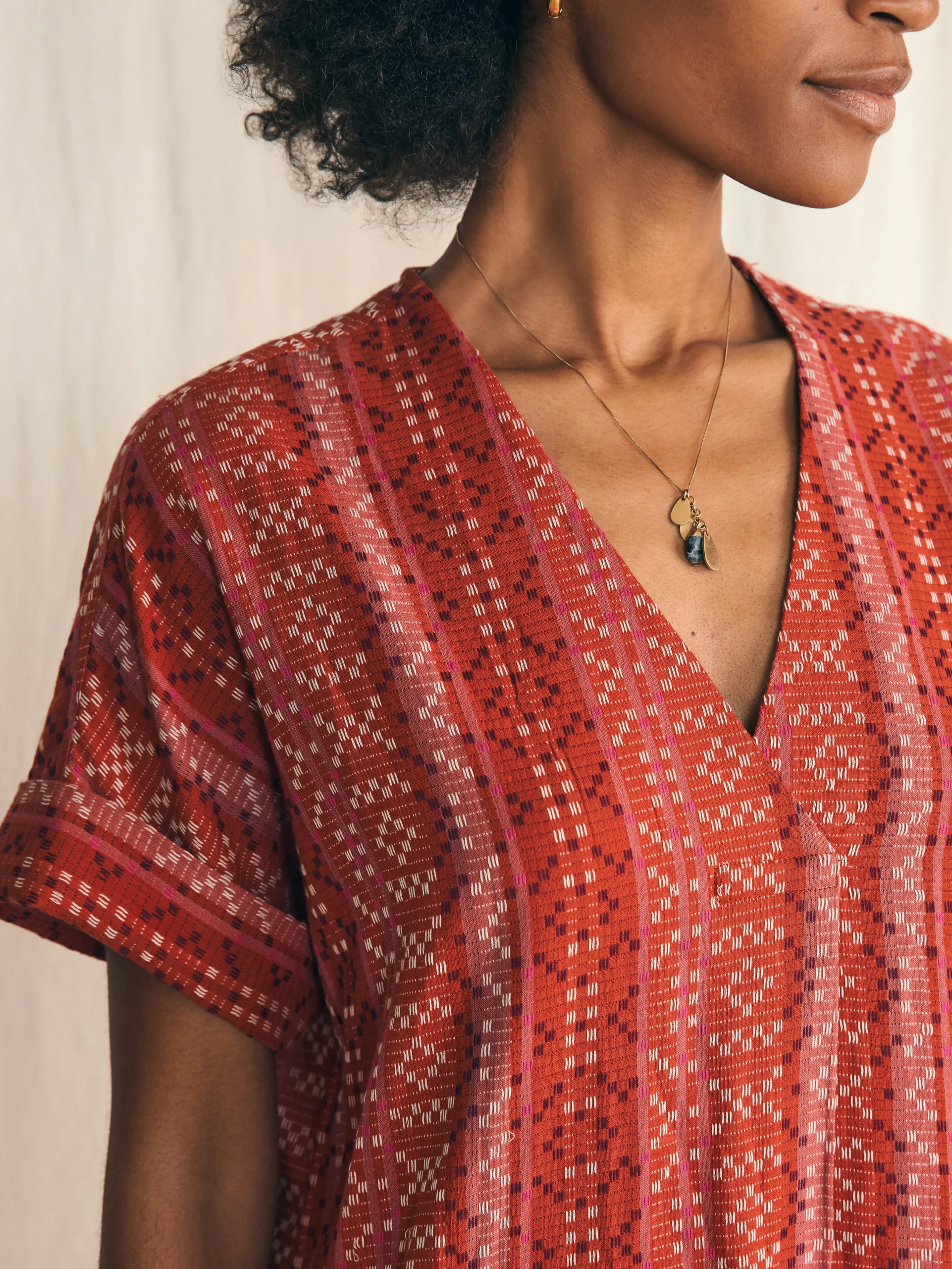 Dresses^Faherty Brand Sunset Land Sanibel Dress - Sunset Land Jacquard