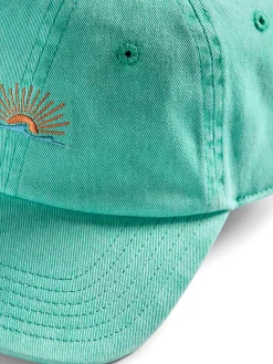 Hats|Hats^Faherty Brand Sunwashed Baseball Hat - Kelly Green
