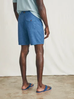 Swim^Faherty Brand Sunwashed Boardshort - Midnight Fishscale