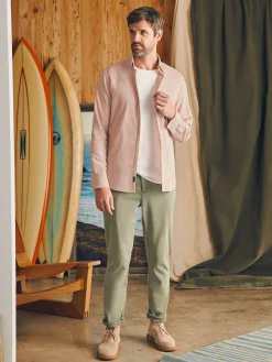 Shirts^Faherty Brand Sunwashed Chambray Shirt - Coastal Mauve