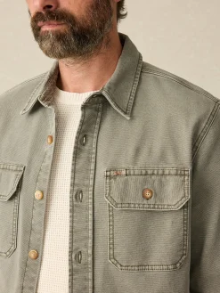 Jackets & Vests^Faherty Brand Sunwashed CPO - Aspen Olive