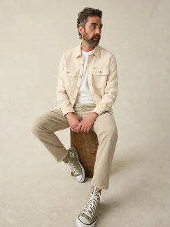 Jackets & Vests^Faherty Brand Sunwashed CPO - Sea Salt