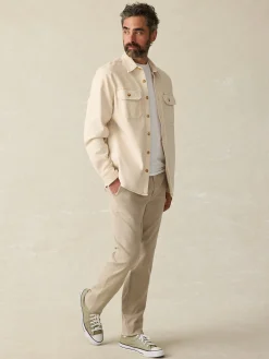 Jackets & Vests^Faherty Brand Sunwashed CPO - Sea Salt