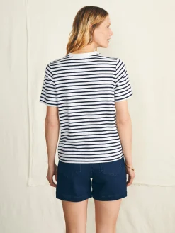 T-Shirts^Faherty Brand Sunwashed Crew Tee - Regatta Stripe