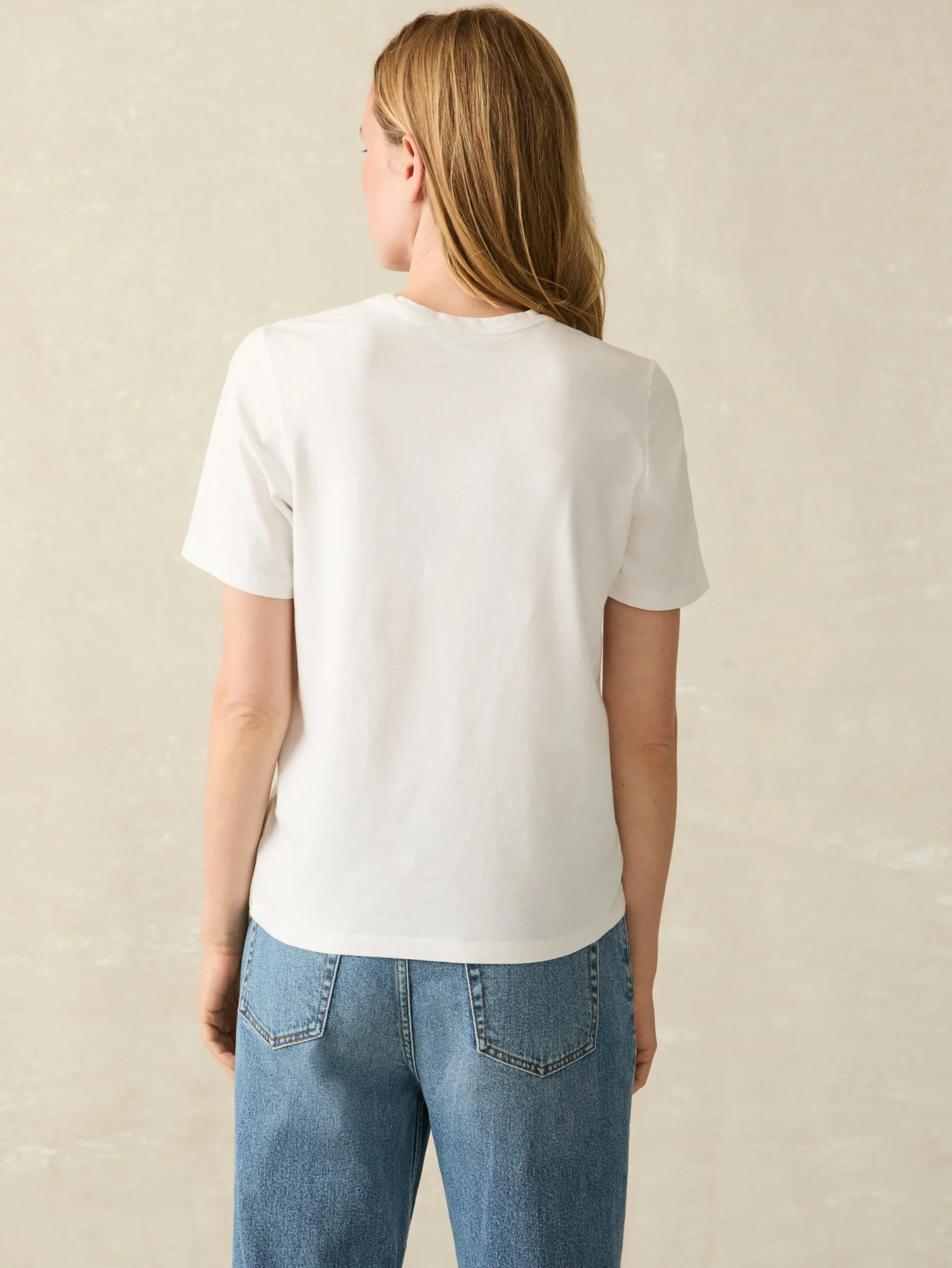 T-Shirts^Faherty Brand Sunwashed Crew Tee - White