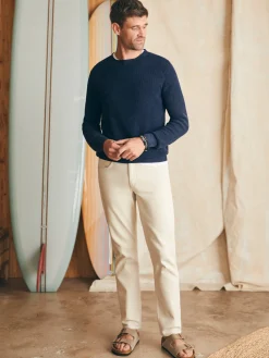 Sweaters^Faherty Brand Sunwashed Crewneck Sweater - Blue Nights