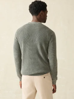 Sweaters^Faherty Brand Sunwashed Crewneck Sweater - Mountain Olive