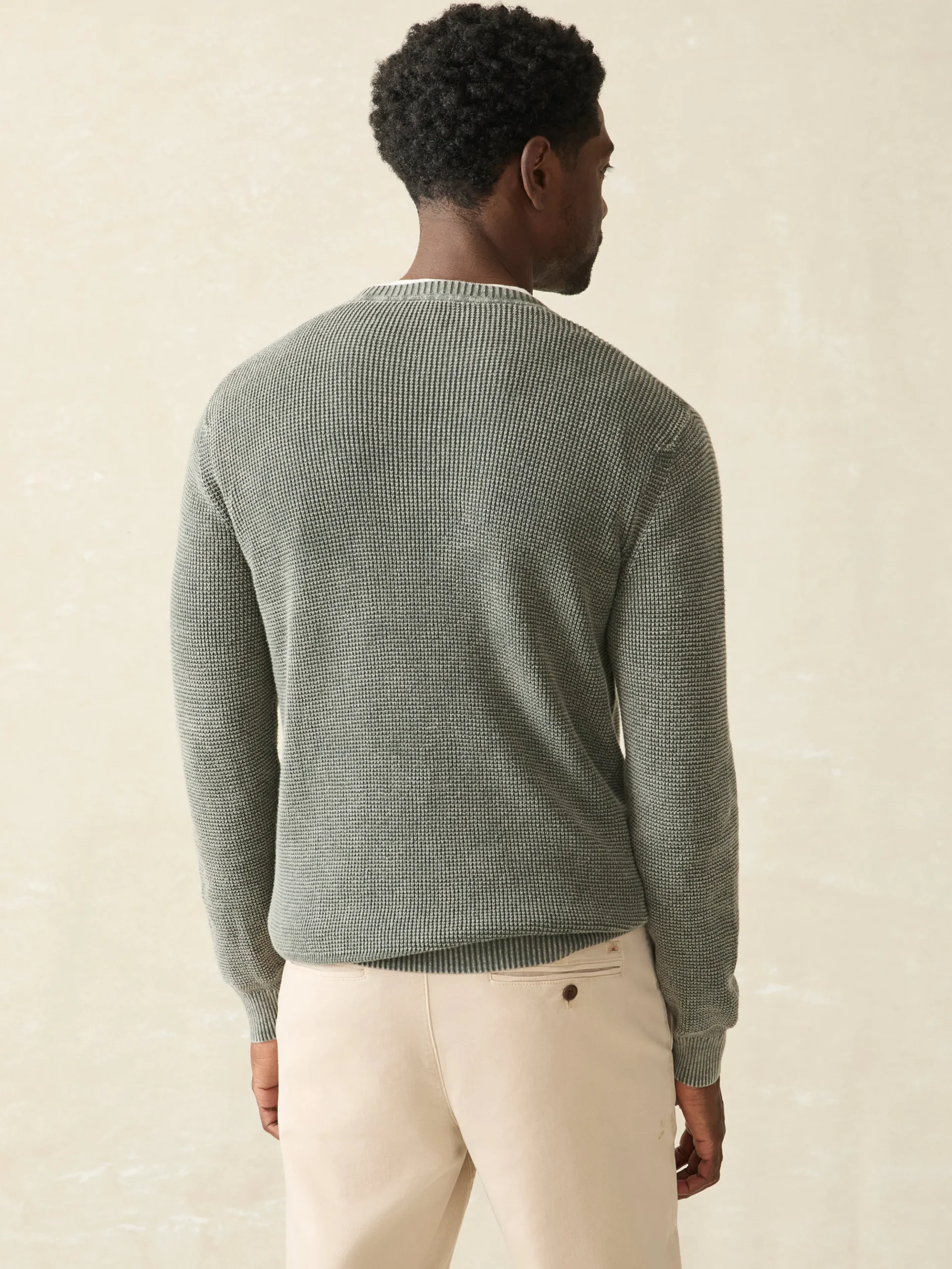 Sweaters^Faherty Brand Sunwashed Crewneck Sweater (Tall) - Mountain Olive