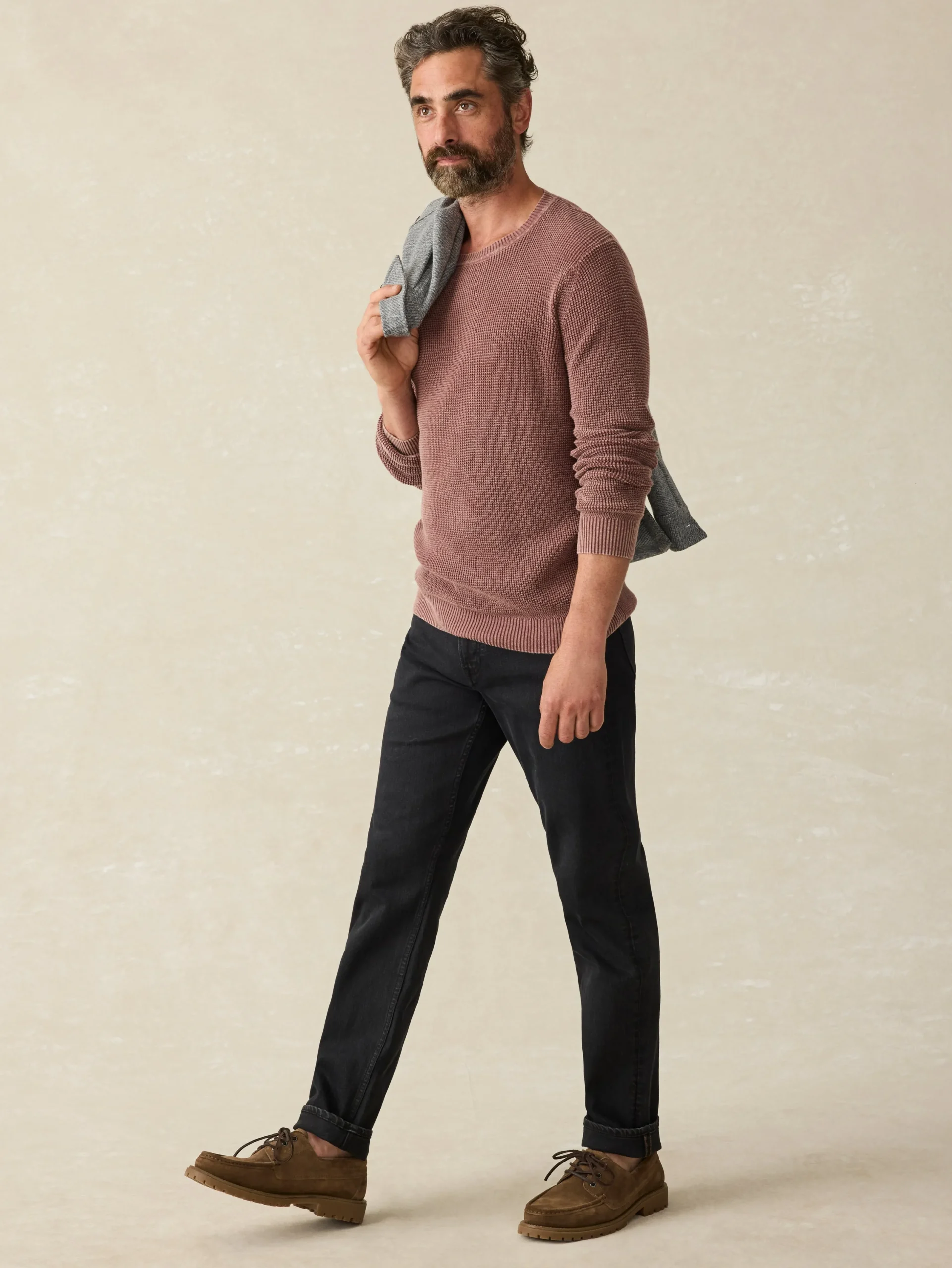Sweaters^Faherty Brand Sunwashed Crewneck Sweater (Tall) - Plum Wine