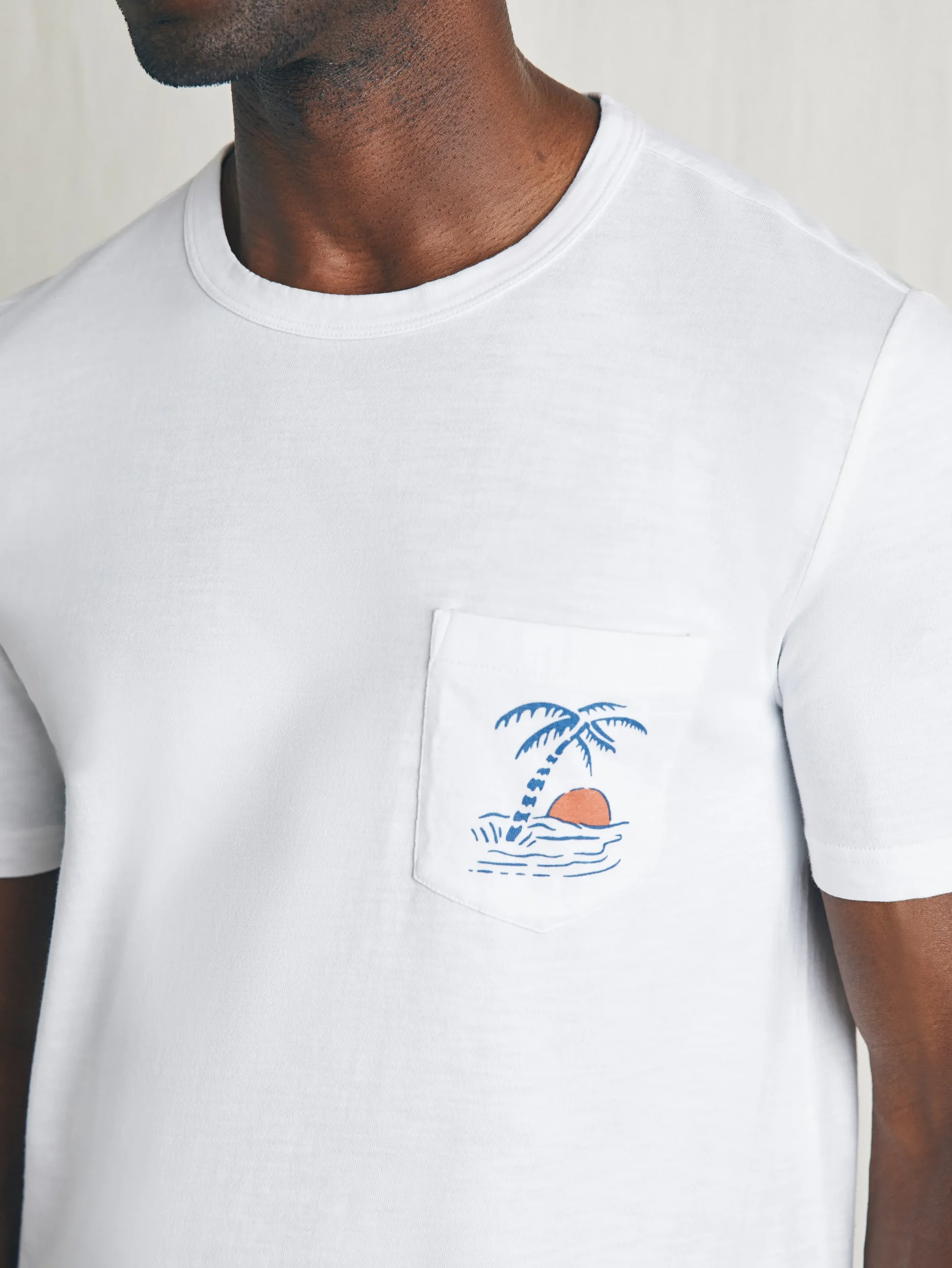T-Shirts & Henleys^Faherty Brand Sunwashed Graphic Tee - White