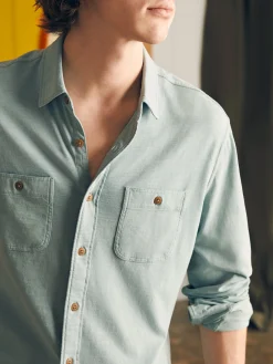 Shirts^Faherty Brand Sunwashed Knit Shirt - Hull Teal