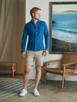 Shirts^Faherty Brand Sunwashed Knit Shirt - Medium Indigo Wash