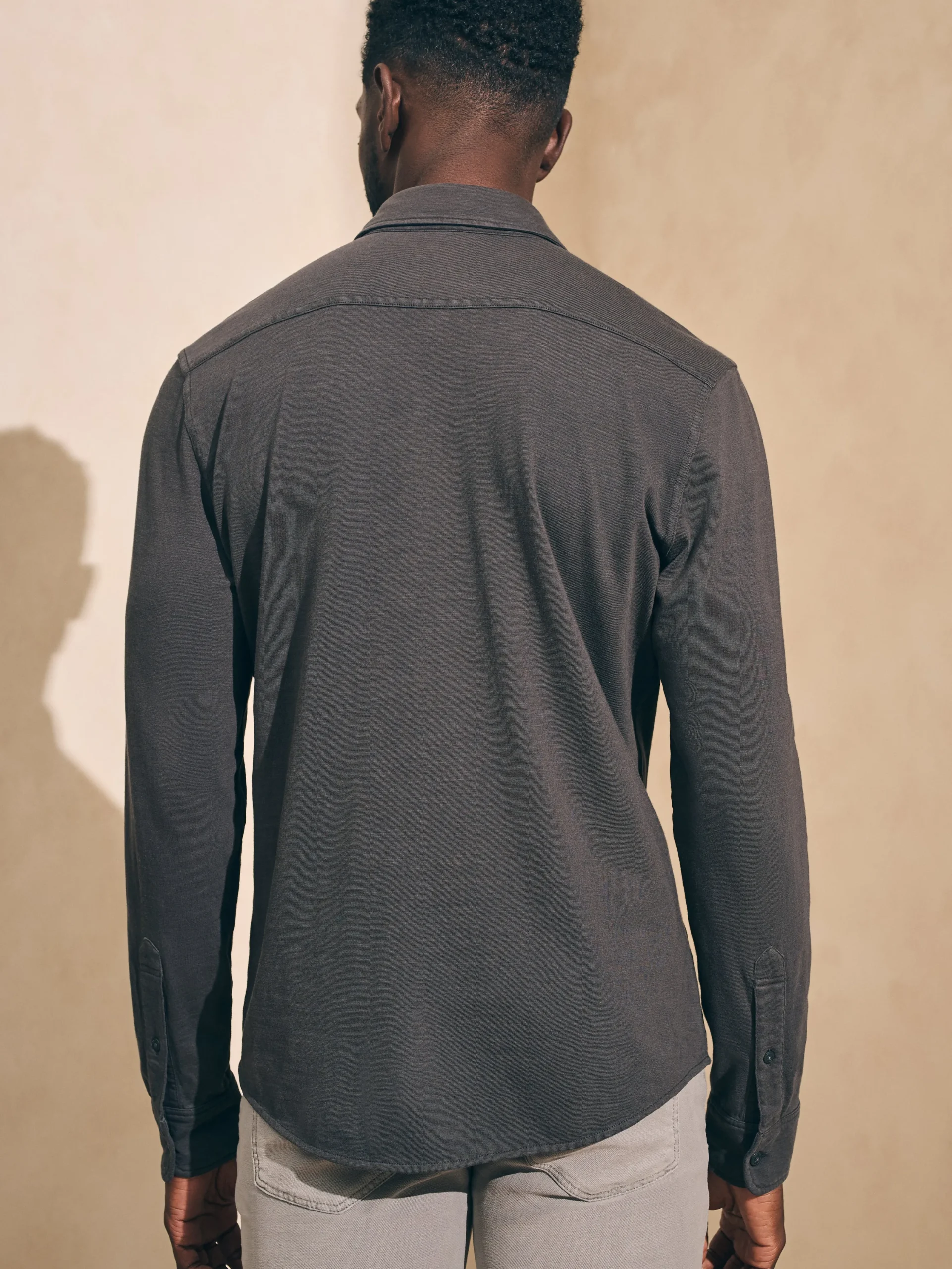 Shirts^Faherty Brand Sunwashed Knit Shirt - Washed Black