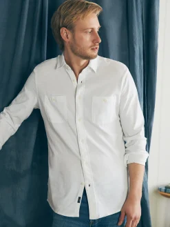 Shirts^Faherty Brand Sunwashed Knit Shirt - White