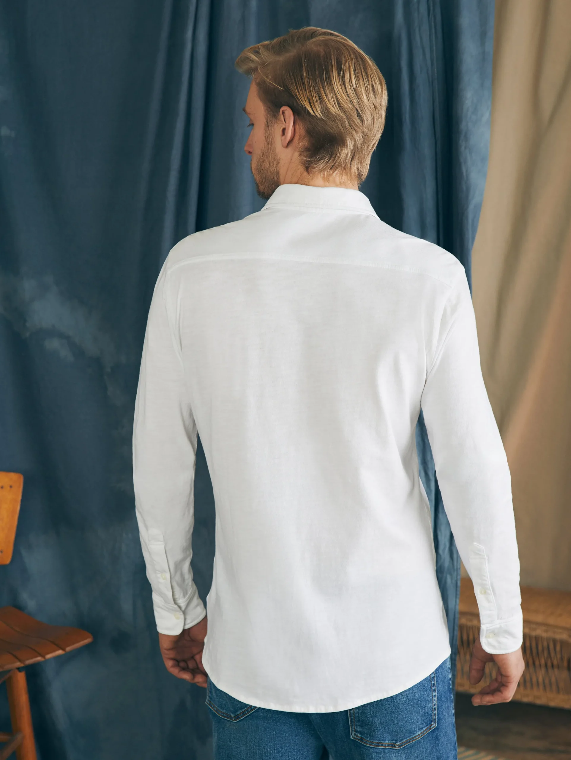 Shirts^Faherty Brand Sunwashed Knit Shirt - White
