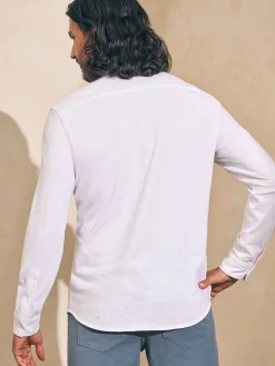 Shirts^Faherty Brand Sunwashed Knit Shirt (Single Pocket) - White