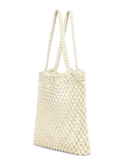 Bags^Faherty Brand Sunwashed Macrame Tote - Cream