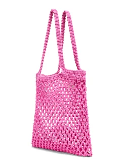 Bags^Faherty Brand Sunwashed Macrame Tote - Cone Flower