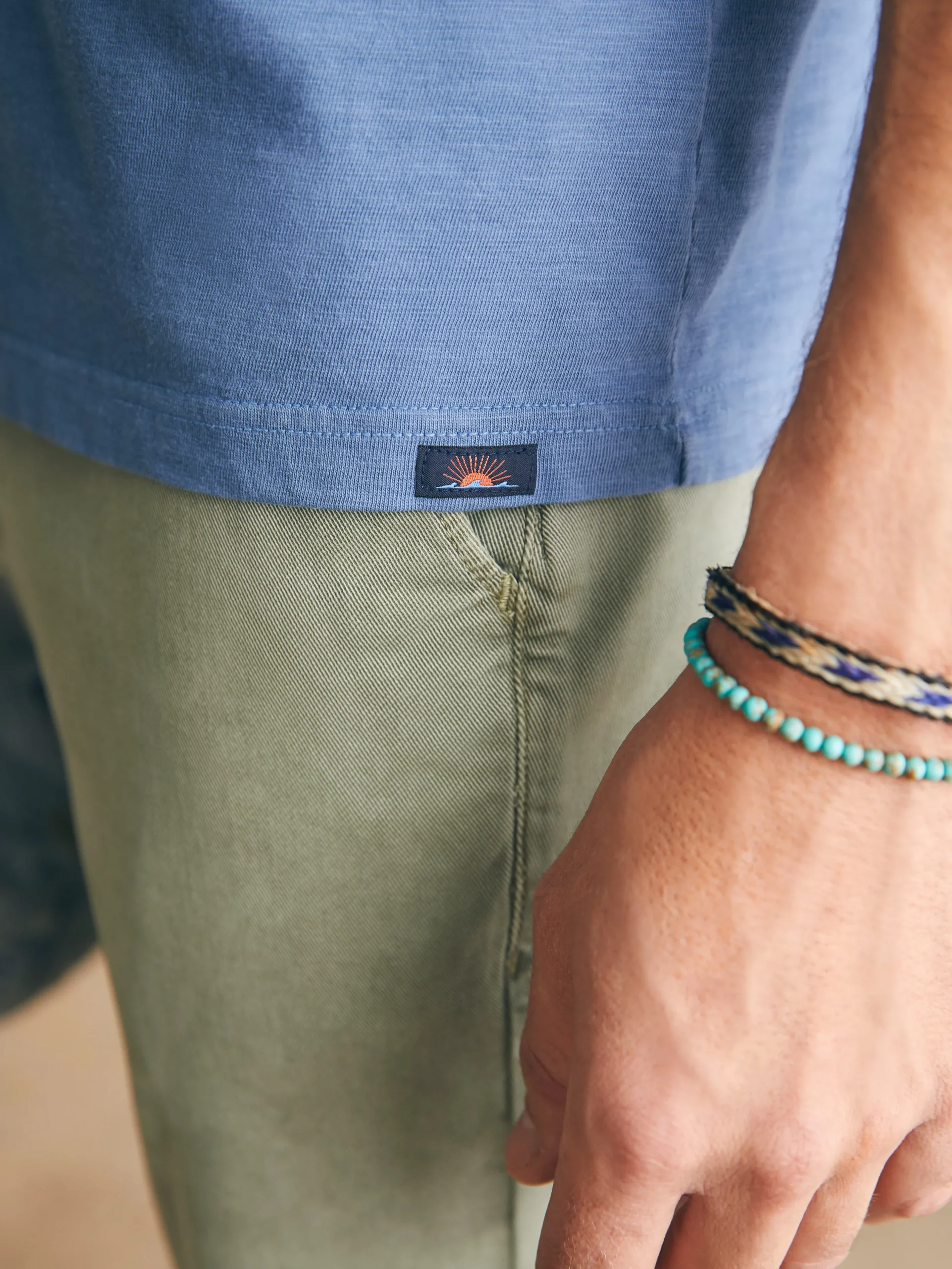 T-Shirts & Henleys^Faherty Brand Sunwashed Pocket Tee - Blue Horizon