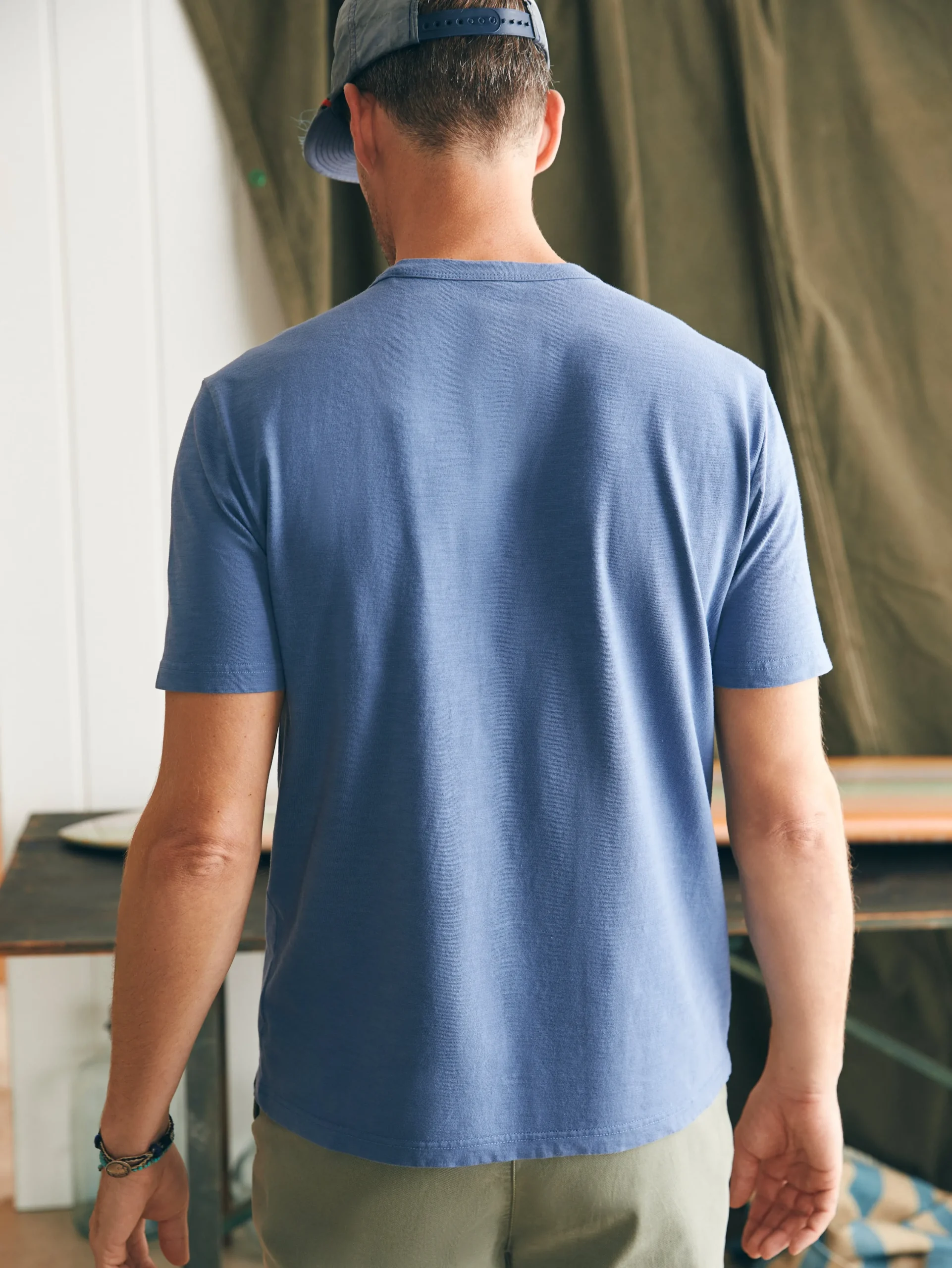 T-Shirts & Henleys^Faherty Brand Sunwashed Pocket Tee - Blue Horizon