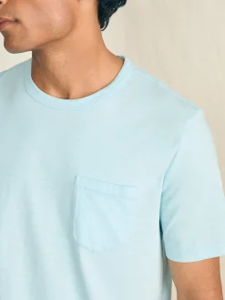 T-Shirts & Henleys^Faherty Brand Sunwashed Pocket Tee - Blue Oasis