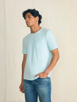 T-Shirts & Henleys^Faherty Brand Sunwashed Pocket Tee - Blue Oasis