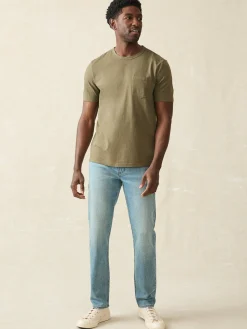 T-Shirts & Henleys^Faherty Brand Sunwashed Pocket Tee - Olive