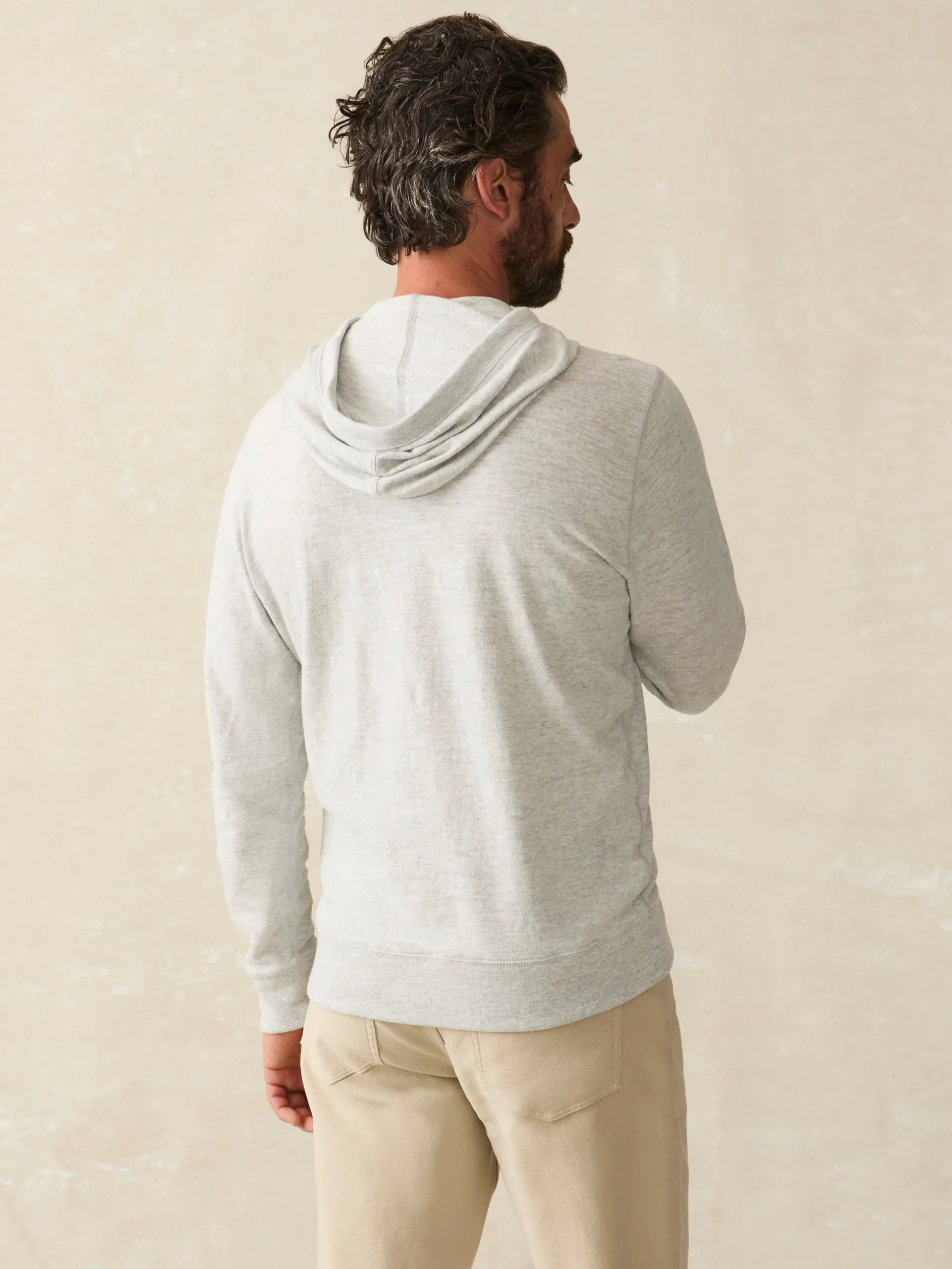 Hoodies & Sweatshirts|Lounge^Faherty Brand Sunwashed Slub Hoodie - Light Grey Heather