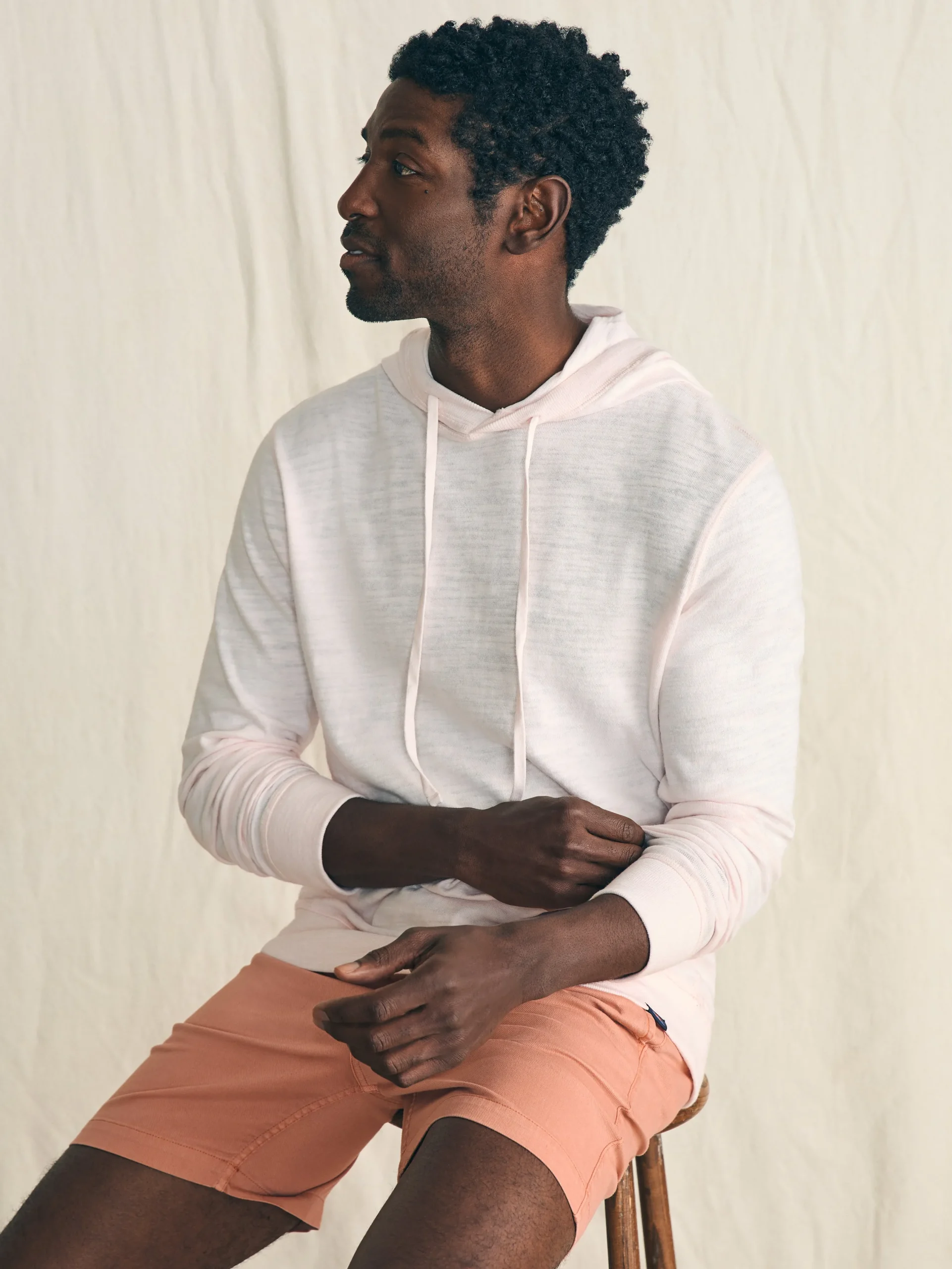 Hoodies & Sweatshirts|Lounge^Faherty Brand Sunwashed Slub Hoodie - Rosy Shell