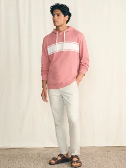 Hoodies & Sweatshirts^Faherty Brand Sunwashed Slub Hoodie - Summer Red Surf Stripe