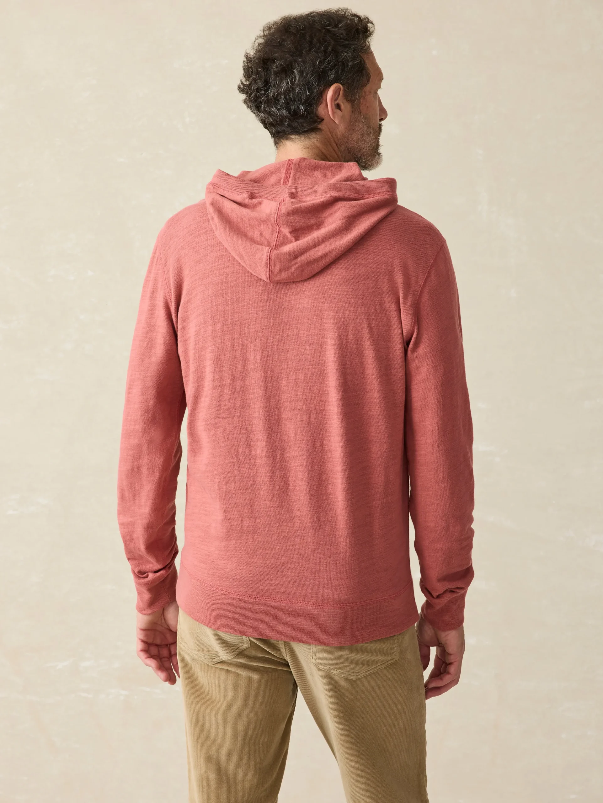 Hoodies & Sweatshirts^Faherty Brand Sunwashed Slub Hoodie (Tall) - Fall Red