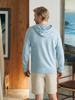 Hoodies & Sweatshirts|Lounge^Faherty Brand Sunwashed Slub Hoodie (Tall) - Blue Breeze