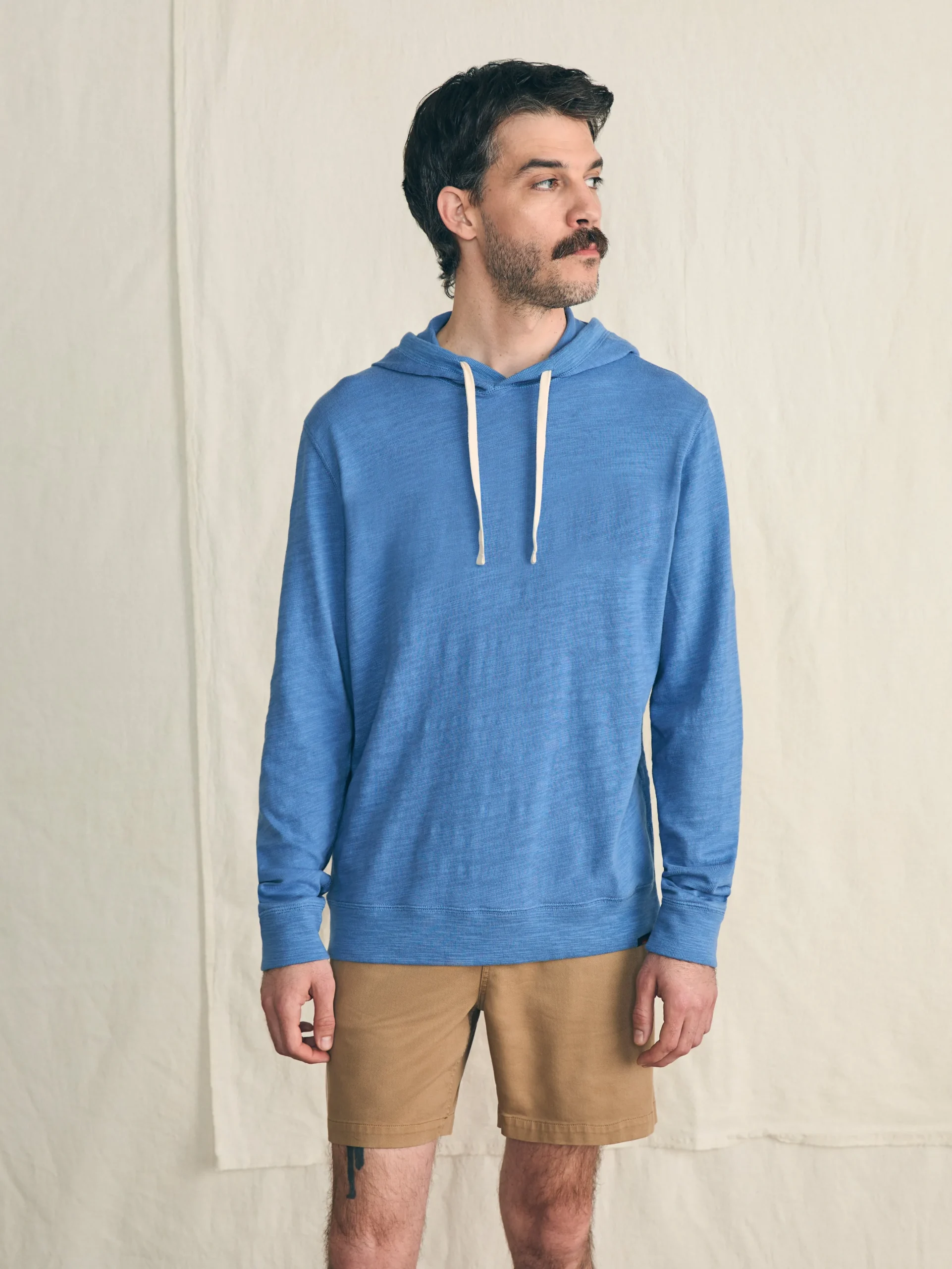 Hoodies & Sweatshirts^Faherty Brand Sunwashed Slub Hoodie (Tall) - Blue Horizon