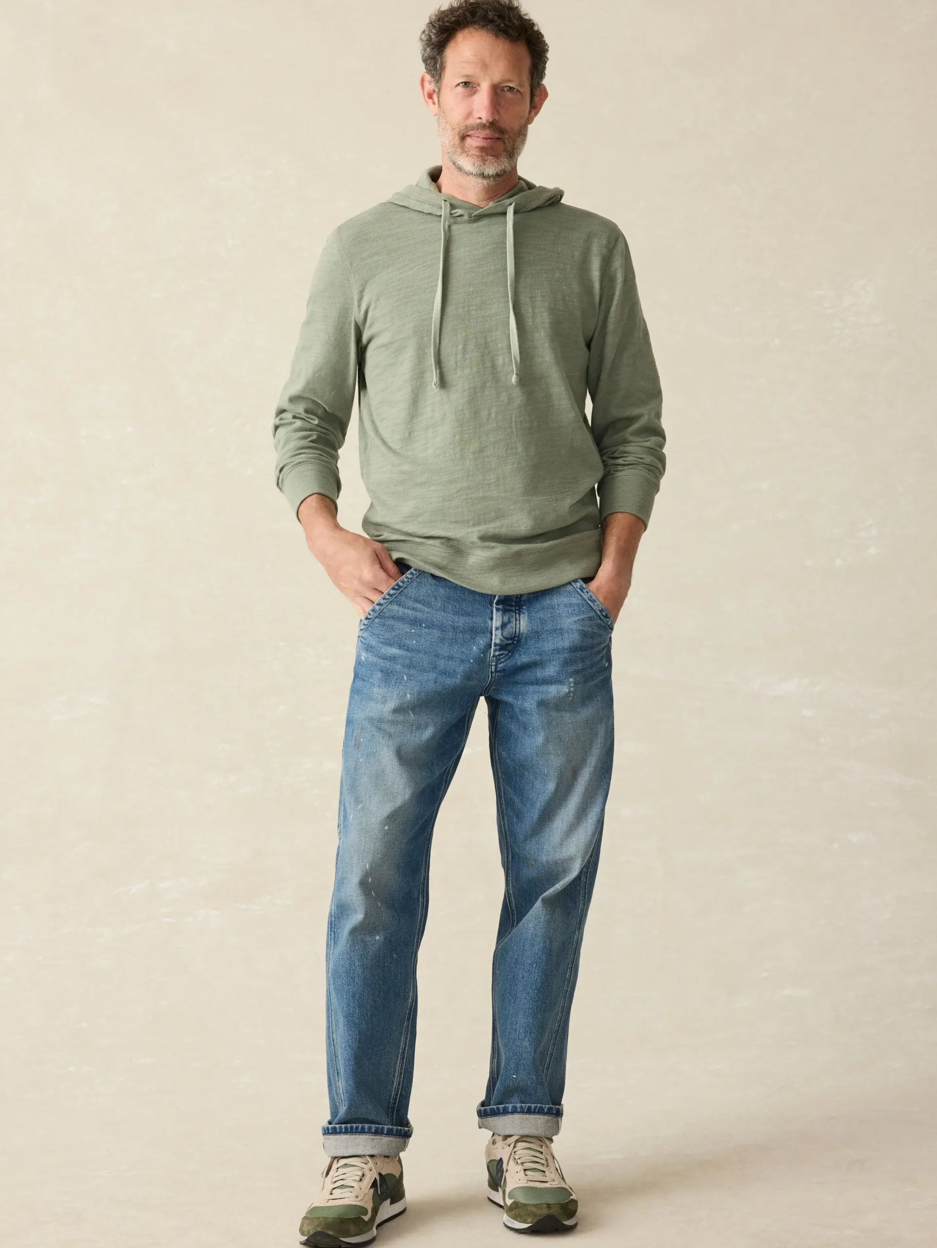 Hoodies & Sweatshirts^Faherty Brand Sunwashed Slub Hoodie (Tall) - Clover Creek