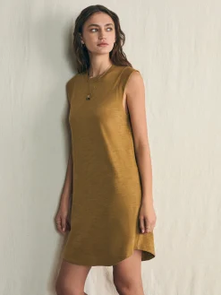 Dresses^Faherty Brand Sunwashed Slub Muscle Dress - Antique Bronze