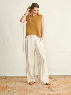 T-Shirts^Faherty Brand Sunwashed Slub Muscle Tank - Antique Bronze