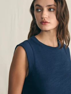 T-Shirts^Faherty Brand Sunwashed Slub Muscle Tank - Navy Blazer