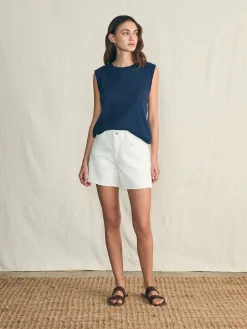 T-Shirts^Faherty Brand Sunwashed Slub Muscle Tank - Navy Blazer