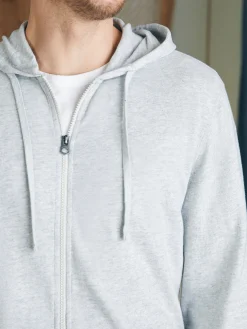 Hoodies & Sweatshirts^Faherty Brand Sunwashed Slub Zip Hoodie - Light Grey Heather