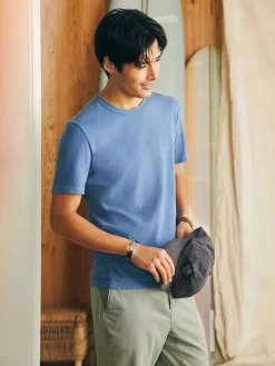 T-Shirts & Henleys^Faherty Brand Sunwashed Tee (Tall) - Blue Horizon