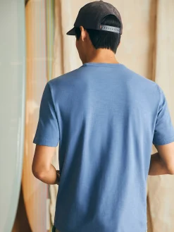 T-Shirts & Henleys^Faherty Brand Sunwashed Tee (Tall) - Blue Horizon