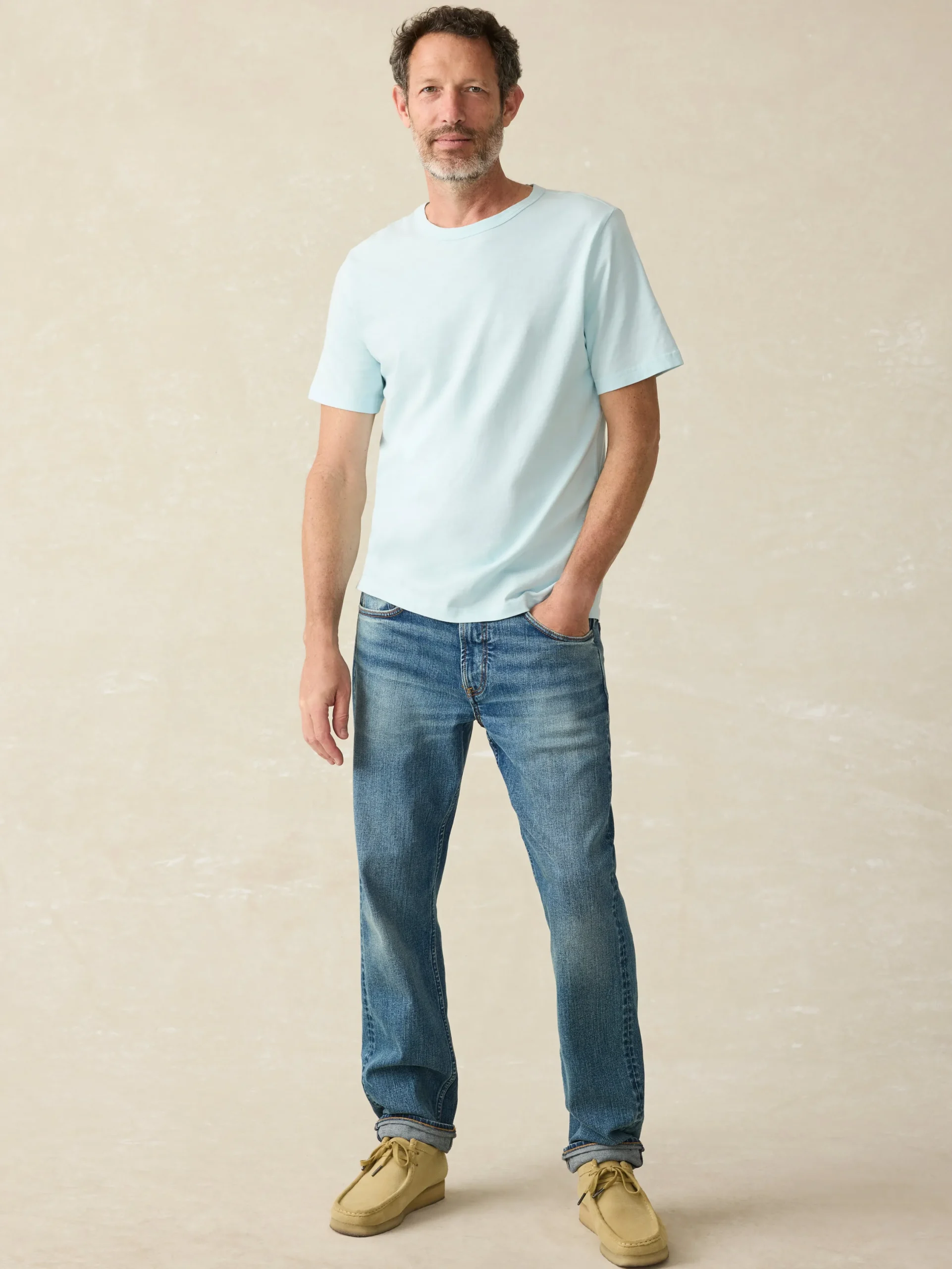 T-Shirts & Henleys^Faherty Brand Sunwashed Tee (Tall) - Blue Oasis