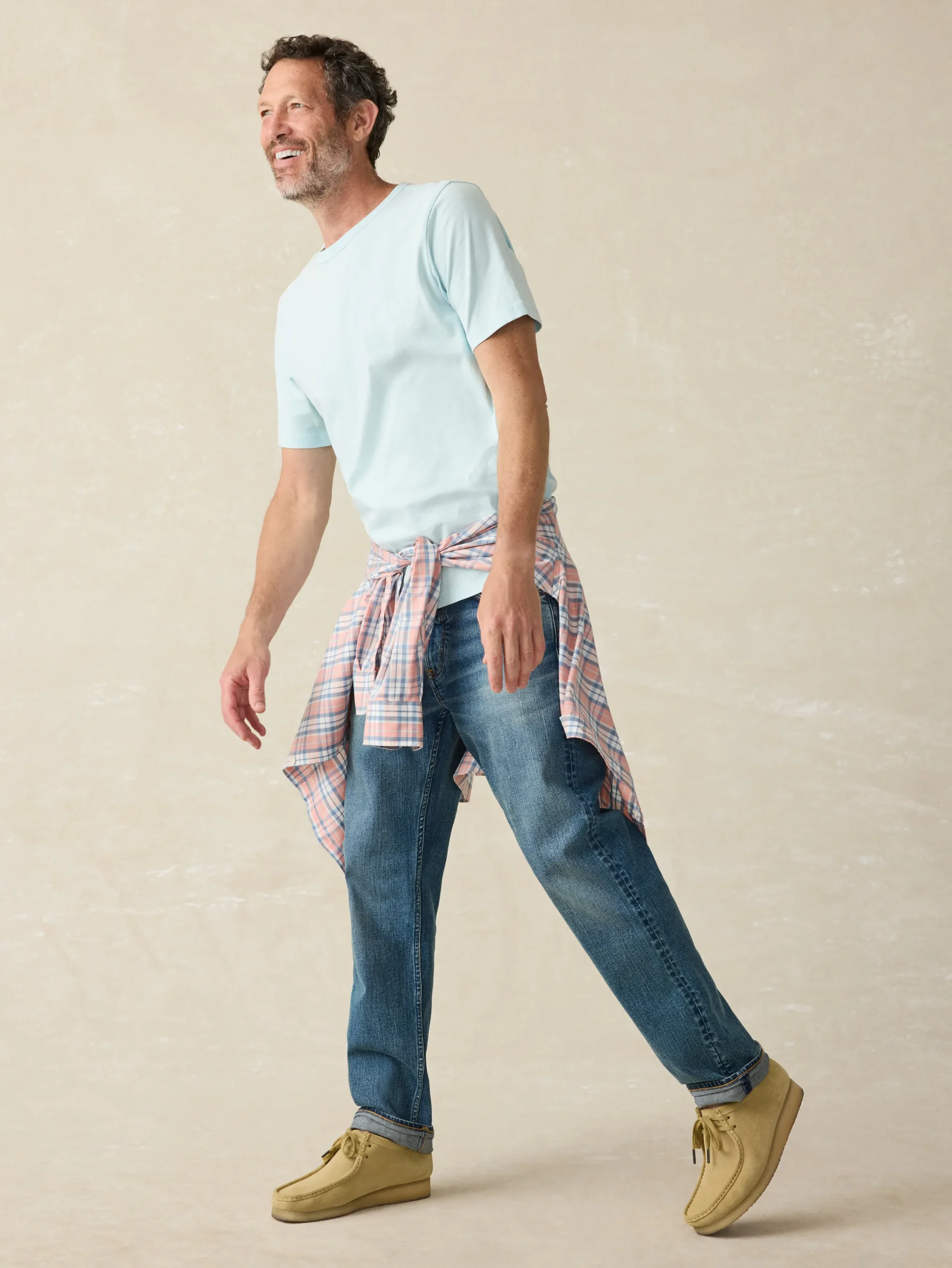 T-Shirts & Henleys^Faherty Brand Sunwashed Tee (Tall) - Blue Oasis