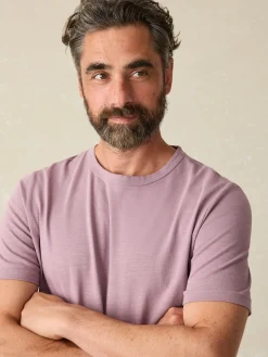 T-Shirts & Henleys^Faherty Brand Sunwashed Tee (Tall) - Faded Grape