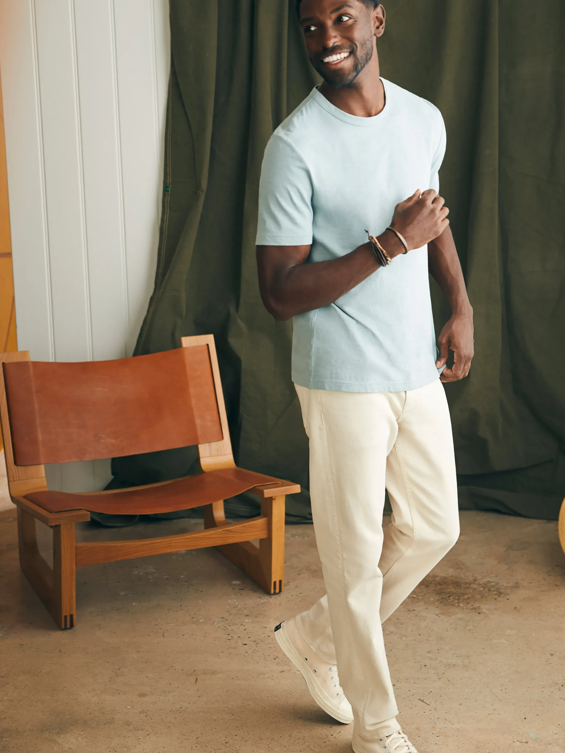 T-Shirts & Henleys^Faherty Brand Sunwashed Tee (Tall) - Hull Teal