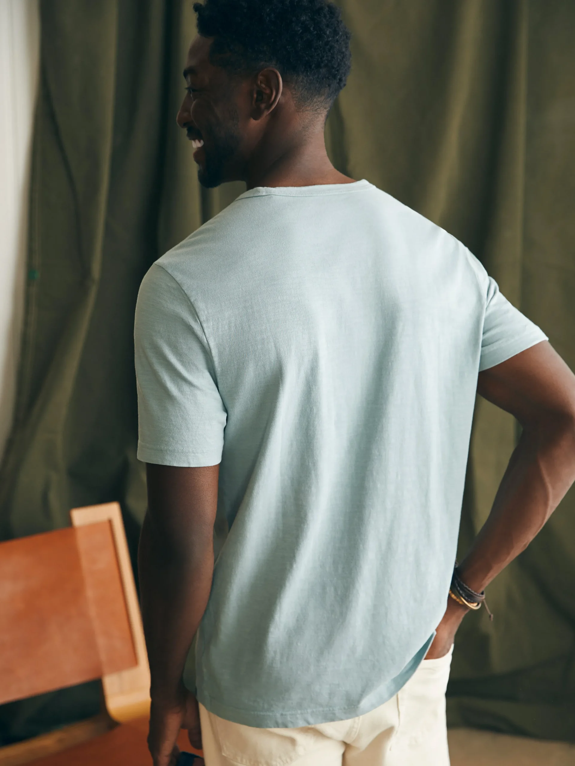 T-Shirts & Henleys^Faherty Brand Sunwashed Tee (Tall) - Hull Teal