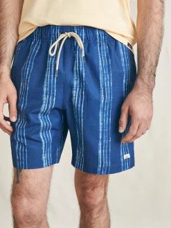 Swim^Faherty Brand Sunwashed Trunk - Barlow Ocean Stripe